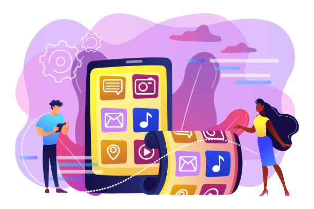 Mobile apps illustration